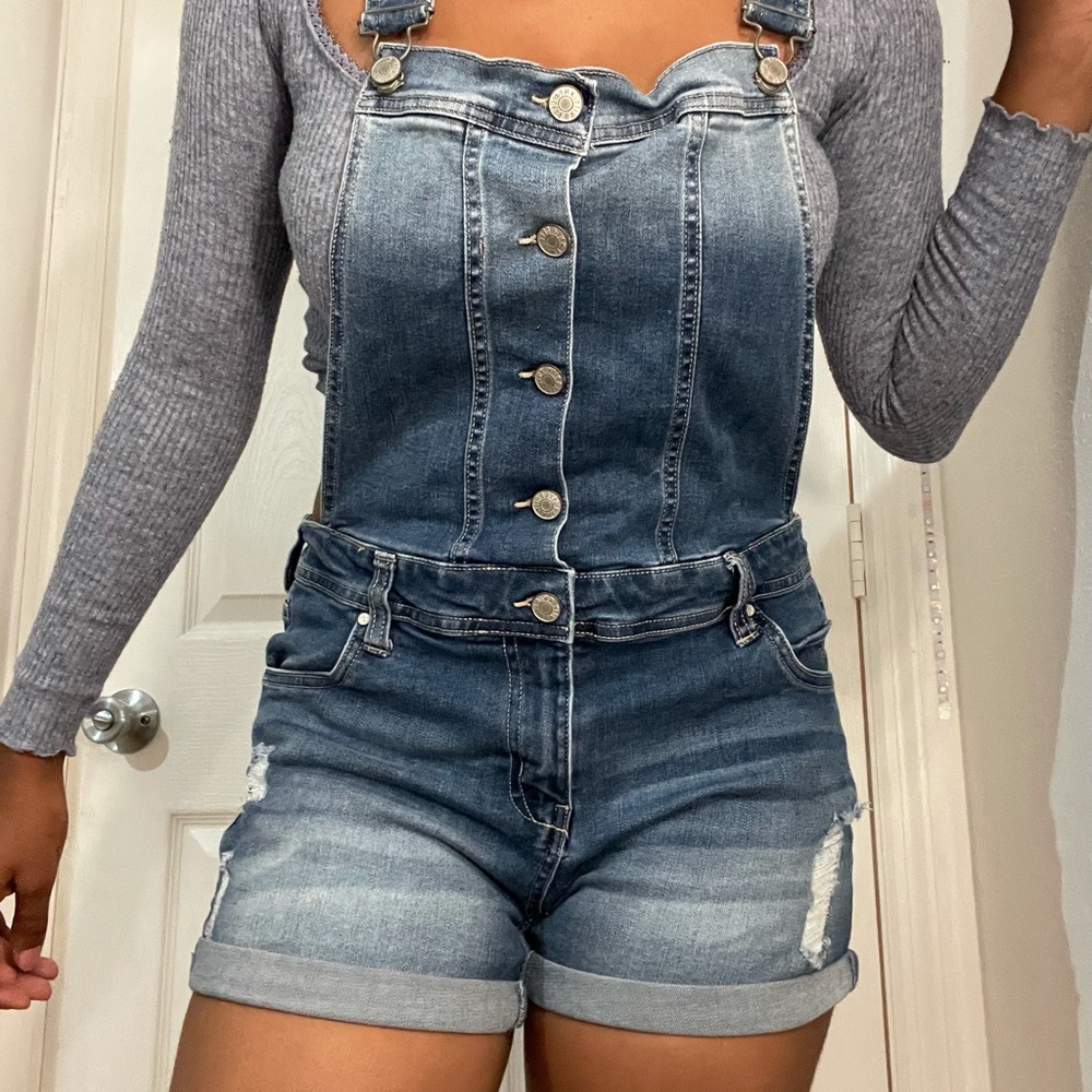 Denim overalls
